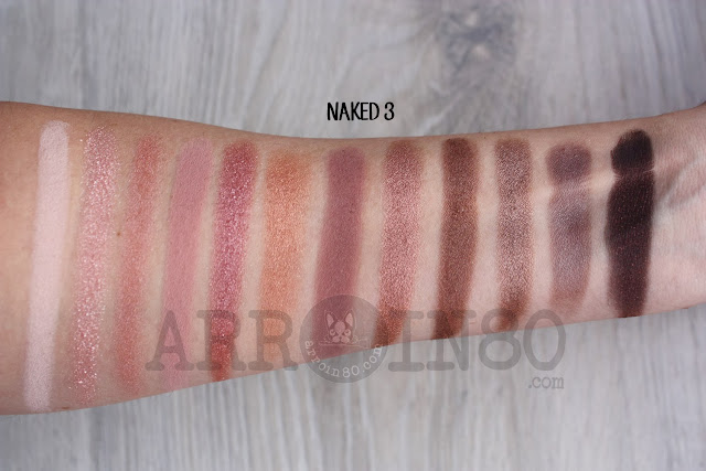 ARROIN80: NAKED 3 - Imágenes, swatches y comparativa 