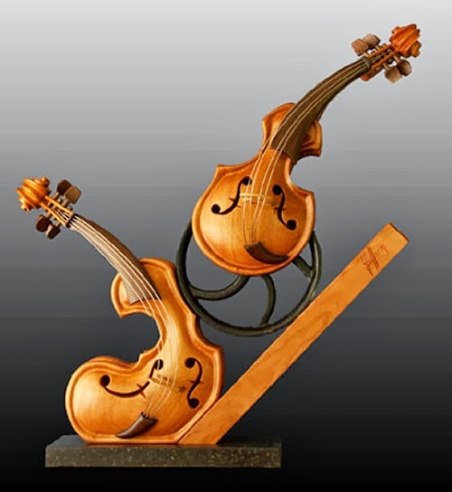 02-A-Little-Help-for-my-Friend-Philippe-Guillerm-Musical-Instruments-Sculptures-French-Artist-Musician-Sculptor-Painter-Furniture-Maker-www-designstack-co