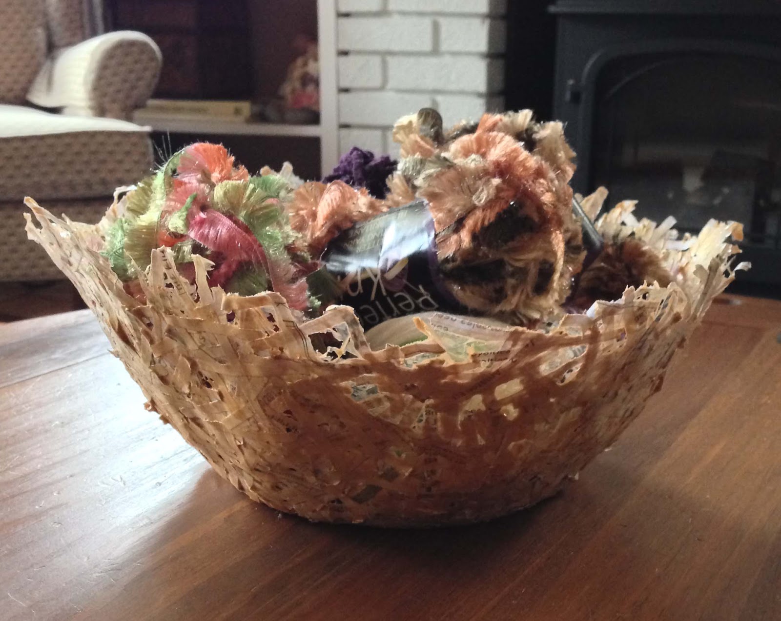 Killer Crafts & Crafty Killers CRAFTS WITH ANASTASIASHREDDED PAPER BOWL