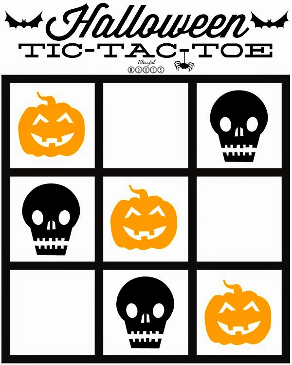BLISSFUL ROOTS Printable Halloween TicTacToe