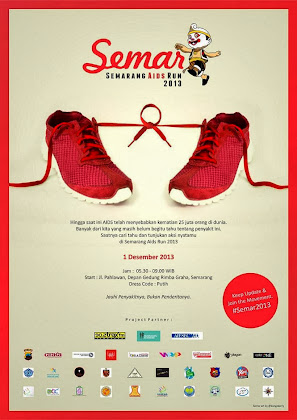 Poster Semarang Aids Run 2013