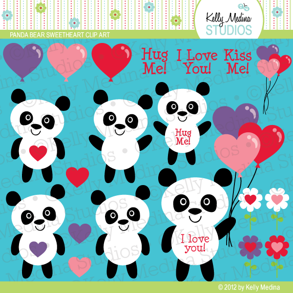 Happy valentine's day panda bear!:d by curlygurly222 on deviantart Property of Kelly: Panda Bear Sweethearts