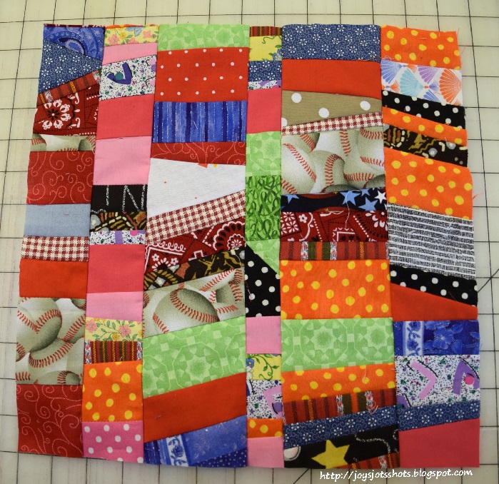 Joy's Jots, Shots & Whatnots Quilt Shot Block 36 Crumb Strips