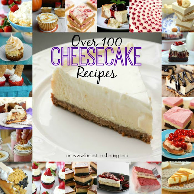 Over 100 Cheesecake Recipes | Cheesecake can come in many forms and this round up has them all - find your new favorite! #cheesecake