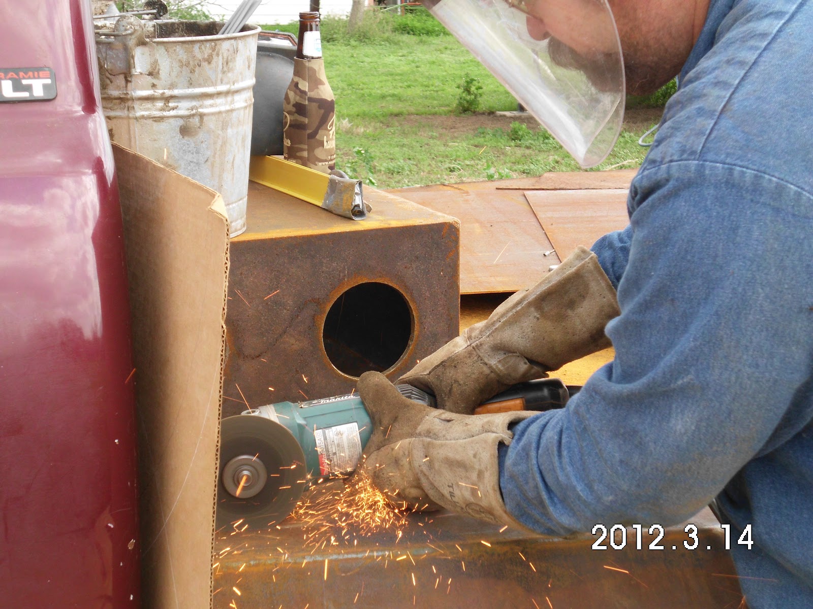Jay Welding Service Making the Lead box and Placing machine on bed!