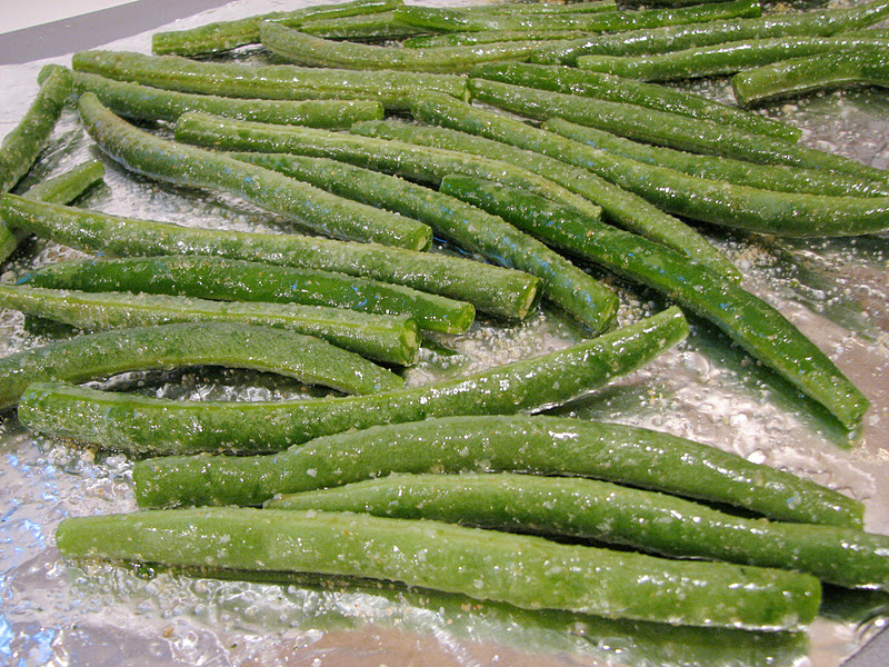 Ashleigh's Kitchen Roasted Green Beans with Parmesan Cheese