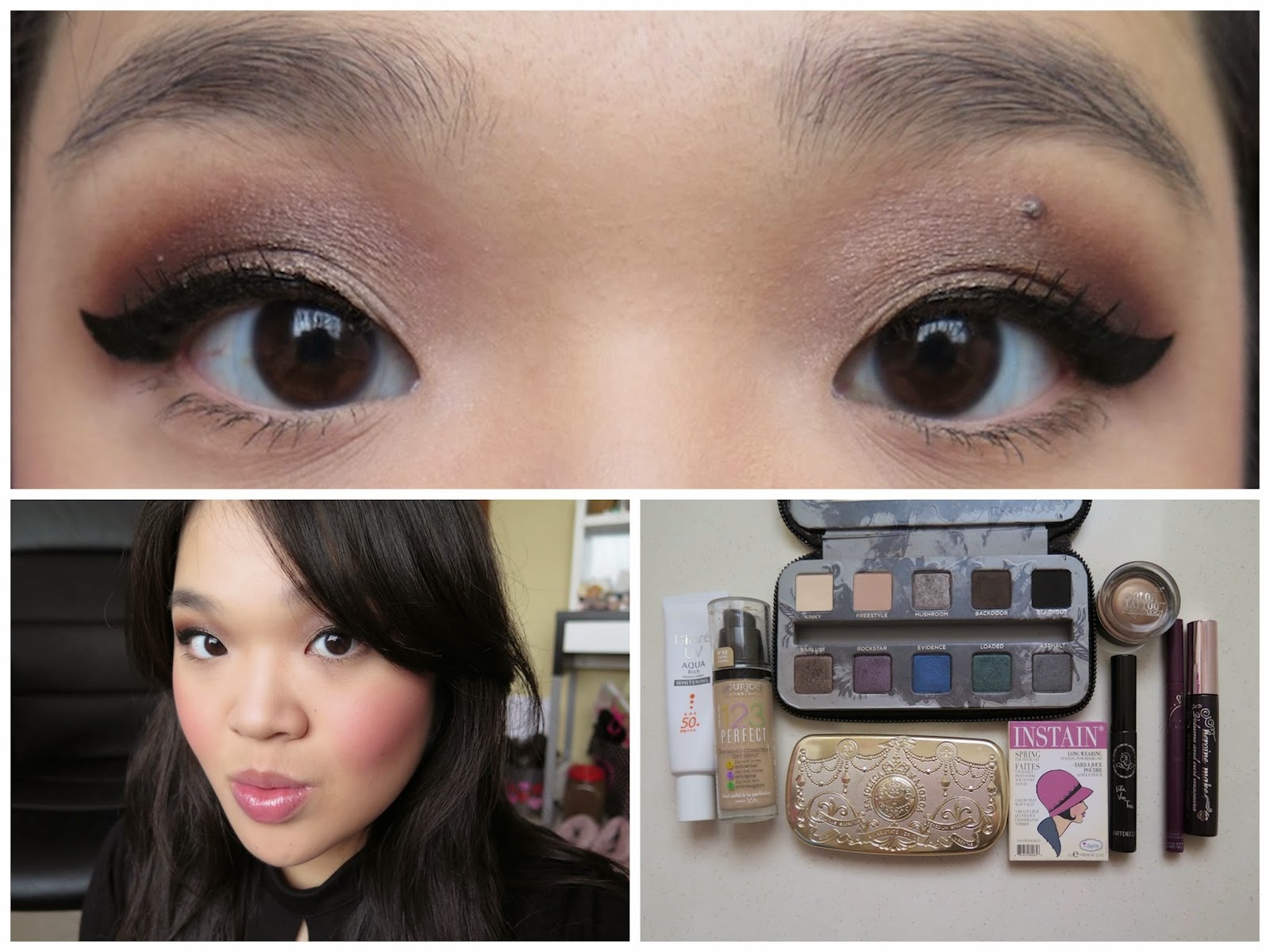 The Blackmentos Beauty Box FOTN Smoked out chocolate brown eyes using