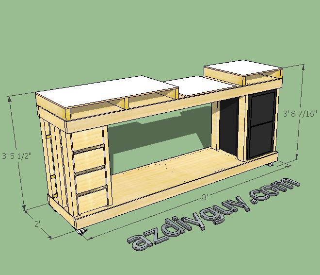 Mitre Saw Workbench Plans Project PDF Download Woodworkers Source