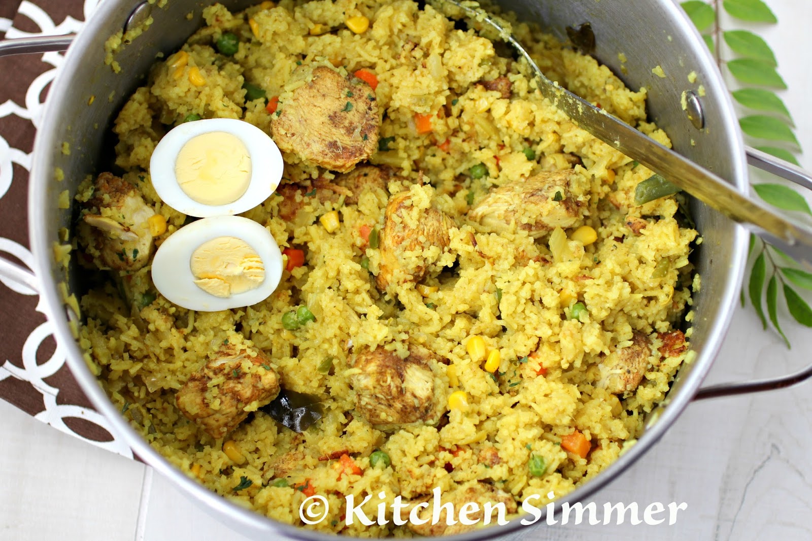 Kitchen Simmer Chicken and Yellow Rice One Pot Dish