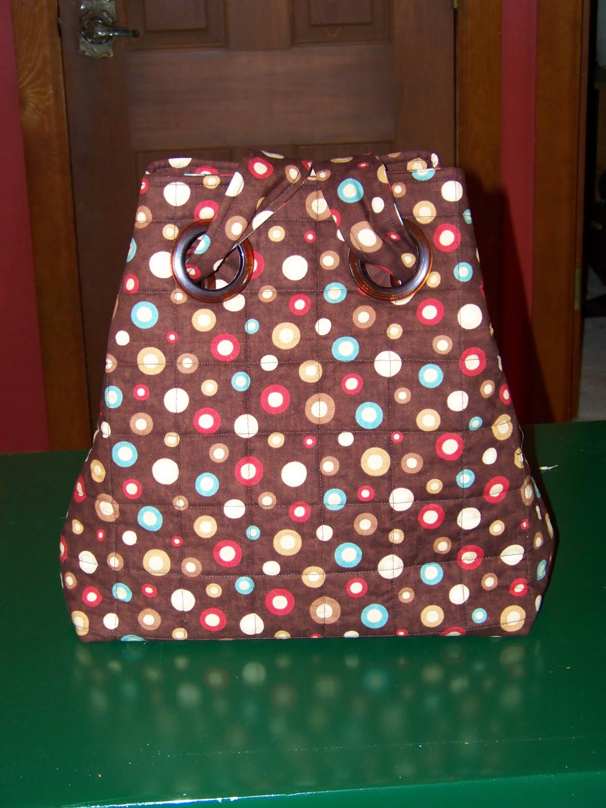 Busy Quilting Mama Grids and Grommets Bag