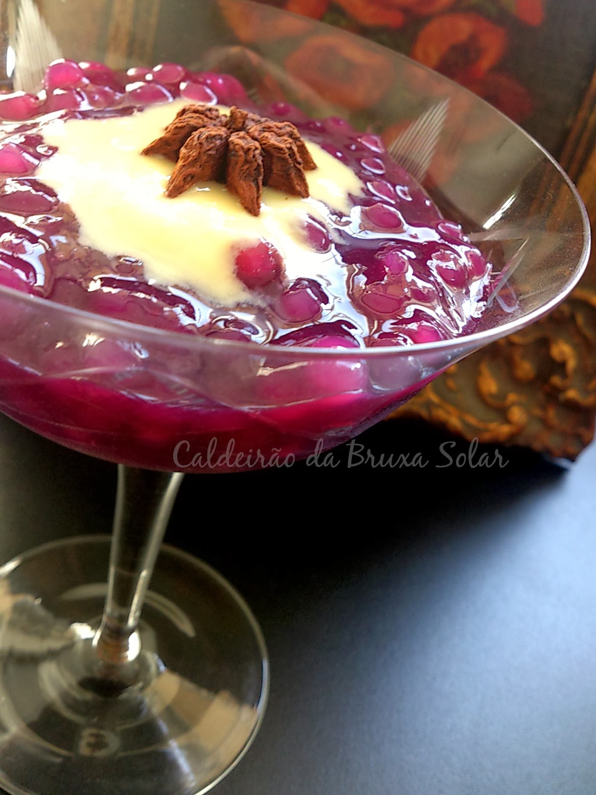 Sagu De Suco De Uva Com Creme Receitas do Caldeirão : Sagu de uva e creme inglês