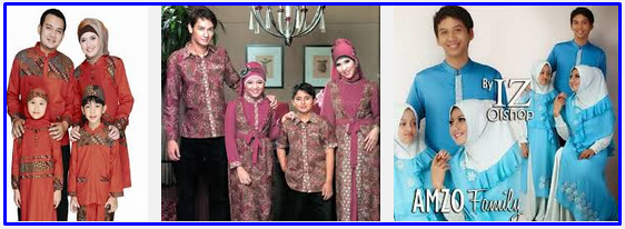 Foto gambar koleksi model baju lebaran keluarga muslim modis terbaik