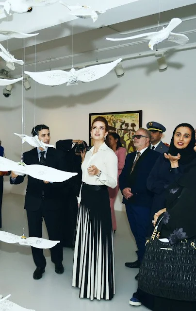 Sheikha Al-Mayassa bint Hamad bin Khalifa Al-Thani, Princess Margriet of the Netherlands and HRH Princess Ghida Talal of Jordan