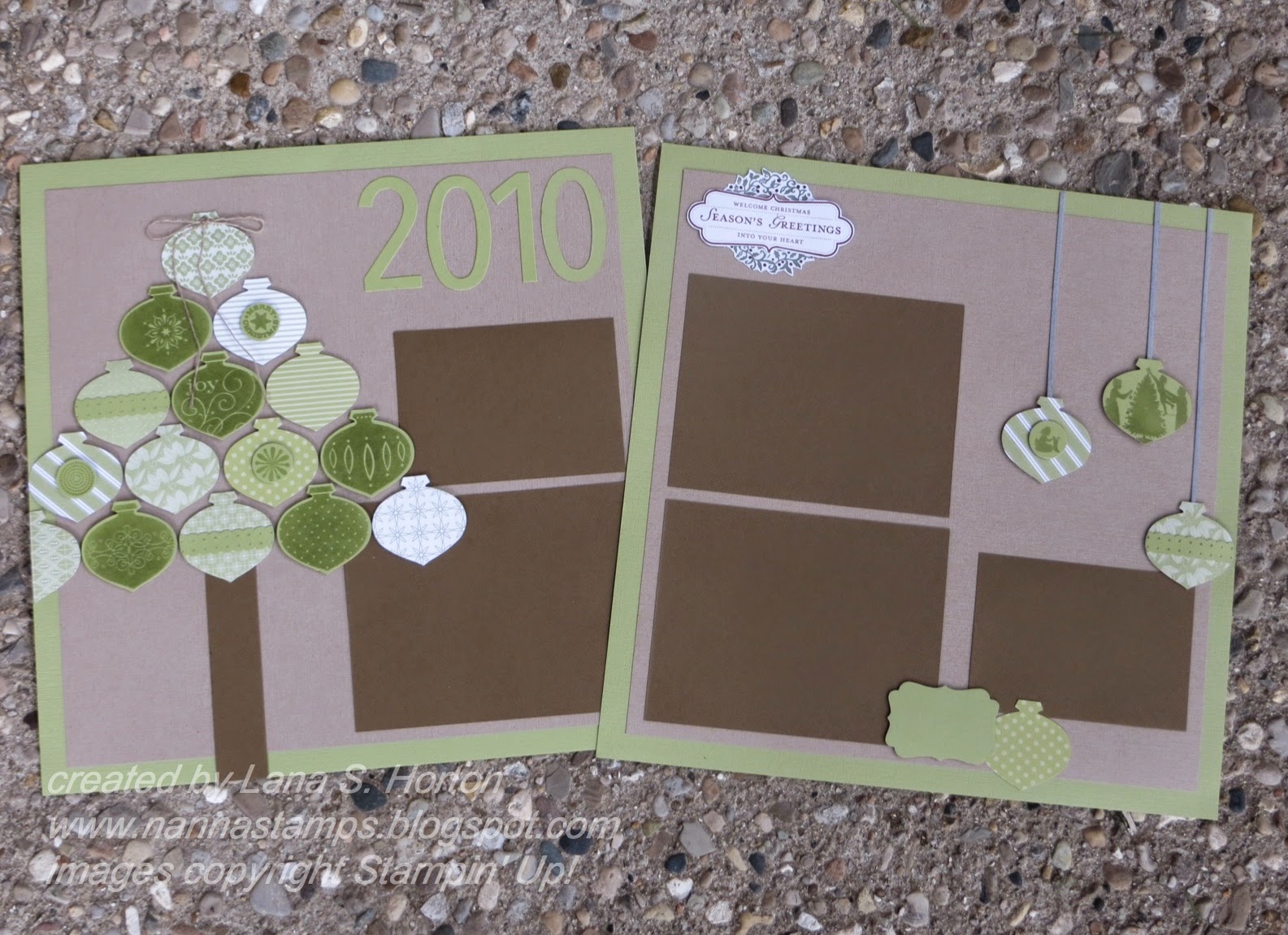 Stamping with Nanna Styles of Scrapbooking, Traditional Scrapbooking