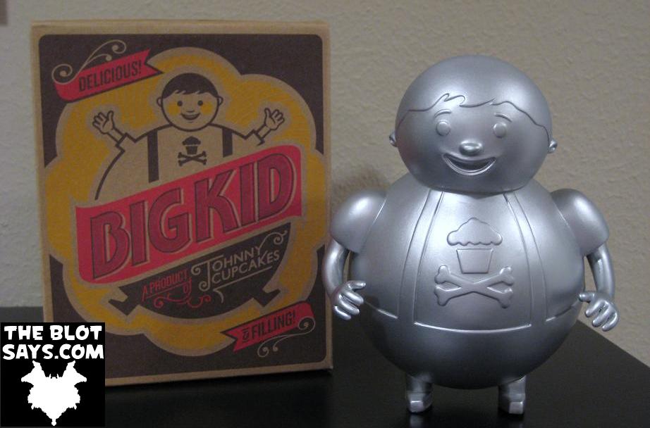 The Blot Says... Toy Review Metallic Silver Big Kid Vinyl Figure by Johnny Cupcakes
