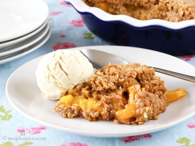 Vegan Peach Crisp