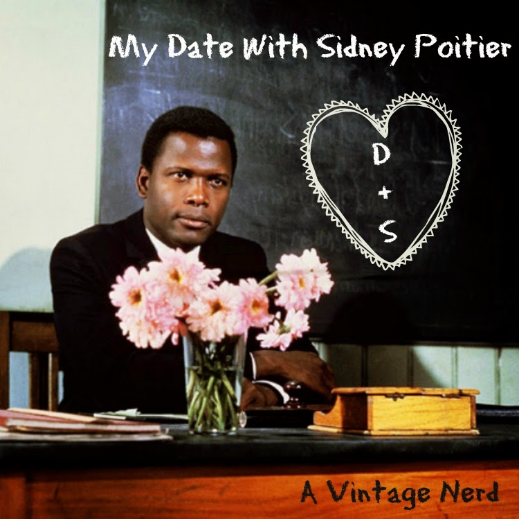 A Vintage Nerd, Vintage Blog, Date with Sidney Poitier, Sidney Poitier Films, Classic Film Blog, Old Hollywood Blog