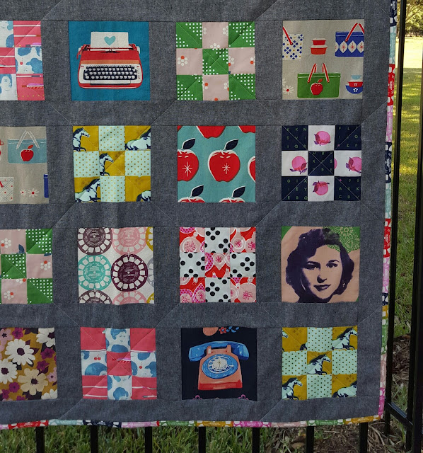 Melody Miller Retro Nine Patch Quilt by Heidi Staples for Fabric Mutt