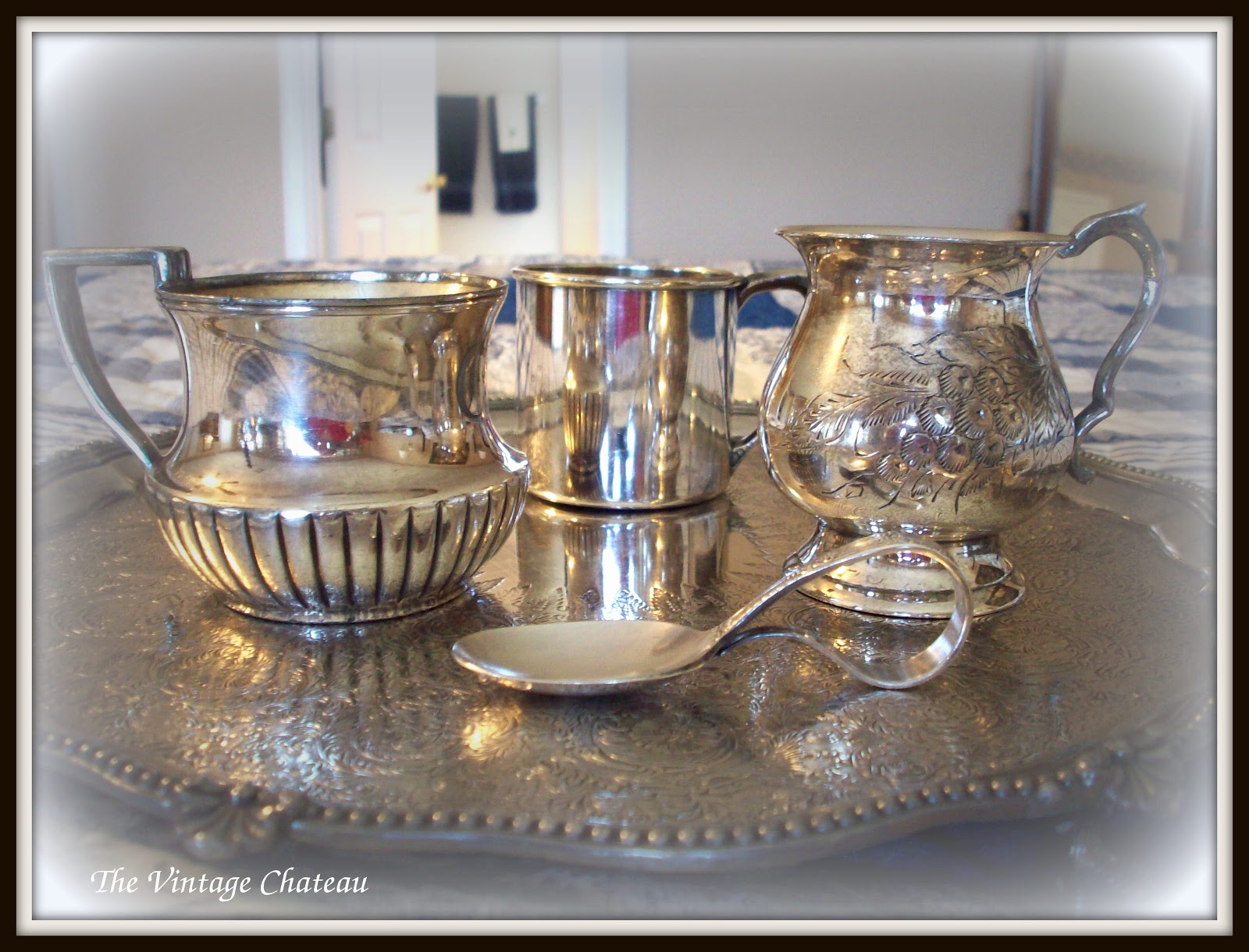 The Vintage Chateau Silver Baby Cups
