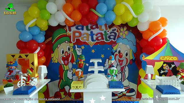 Decoração festa de aniversário Patatí e Patatá