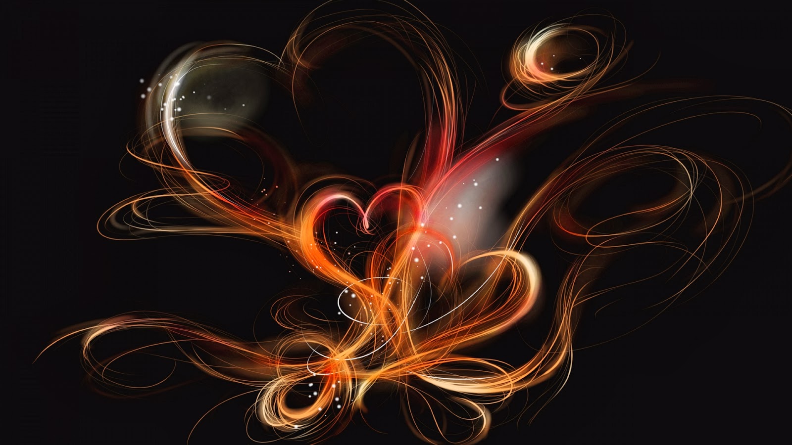 Abstract Heart Design Full HD Desktop Wallpapers 1080p