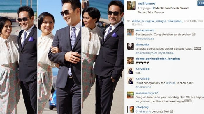 Berita Terbaru Dan Profil Artis Terkini Beda Agama Sarah Sechan Dan Neil G Furuno Menikah Di Amerika