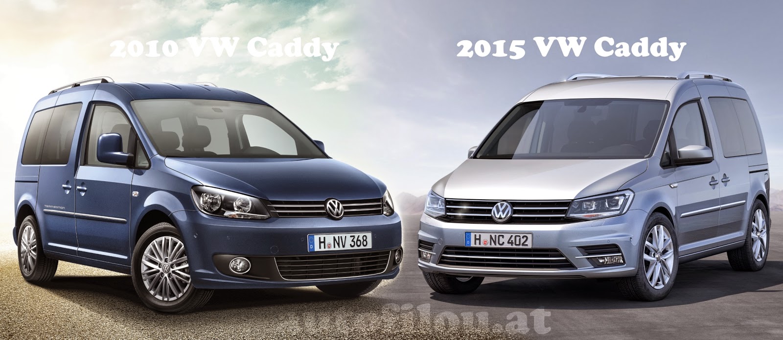autofilou.at VERGLEICH 2010 vs. 2015 VW Caddy