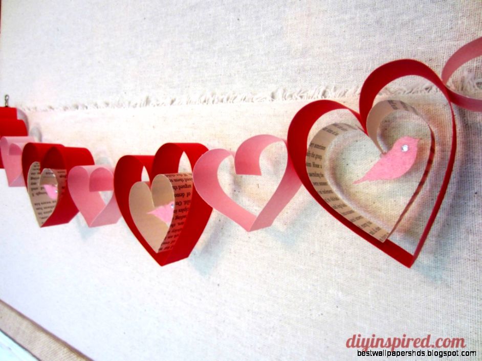 Valentines Day Craft DIY Garland DIY Inspired Valentines Day Craft DIY Garland DIY Inspired