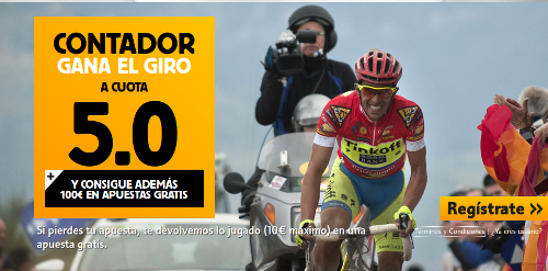 betfair Contador gana Giro 5 euros supercuota 3-19 mayo betfair Contador gana Giro 5 euros supercuota 3-19 mayo