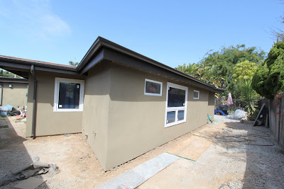 construction site mid-century modern bathroom