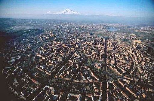 circular ancient yerevan city