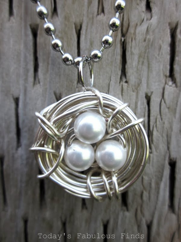 Today's Fabulous Finds Bird Nest NecklaceCheck!