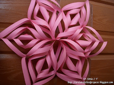 Cards ,Crafts ,Kids Projects: Spectacular Paper Flower Star Decoration Tutorial