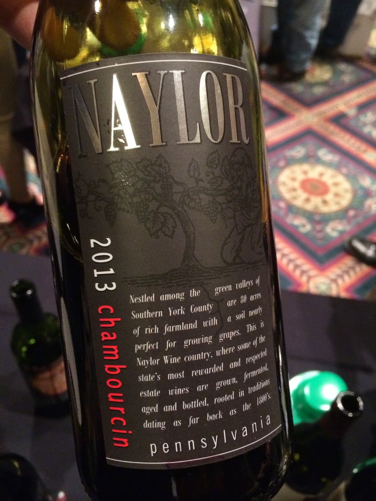 Dick Naylor and Naylor Chambourcin 2013 (PA) East Coast Wineries