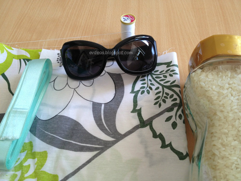 Homedeas DIY Rice Bag for Eyes