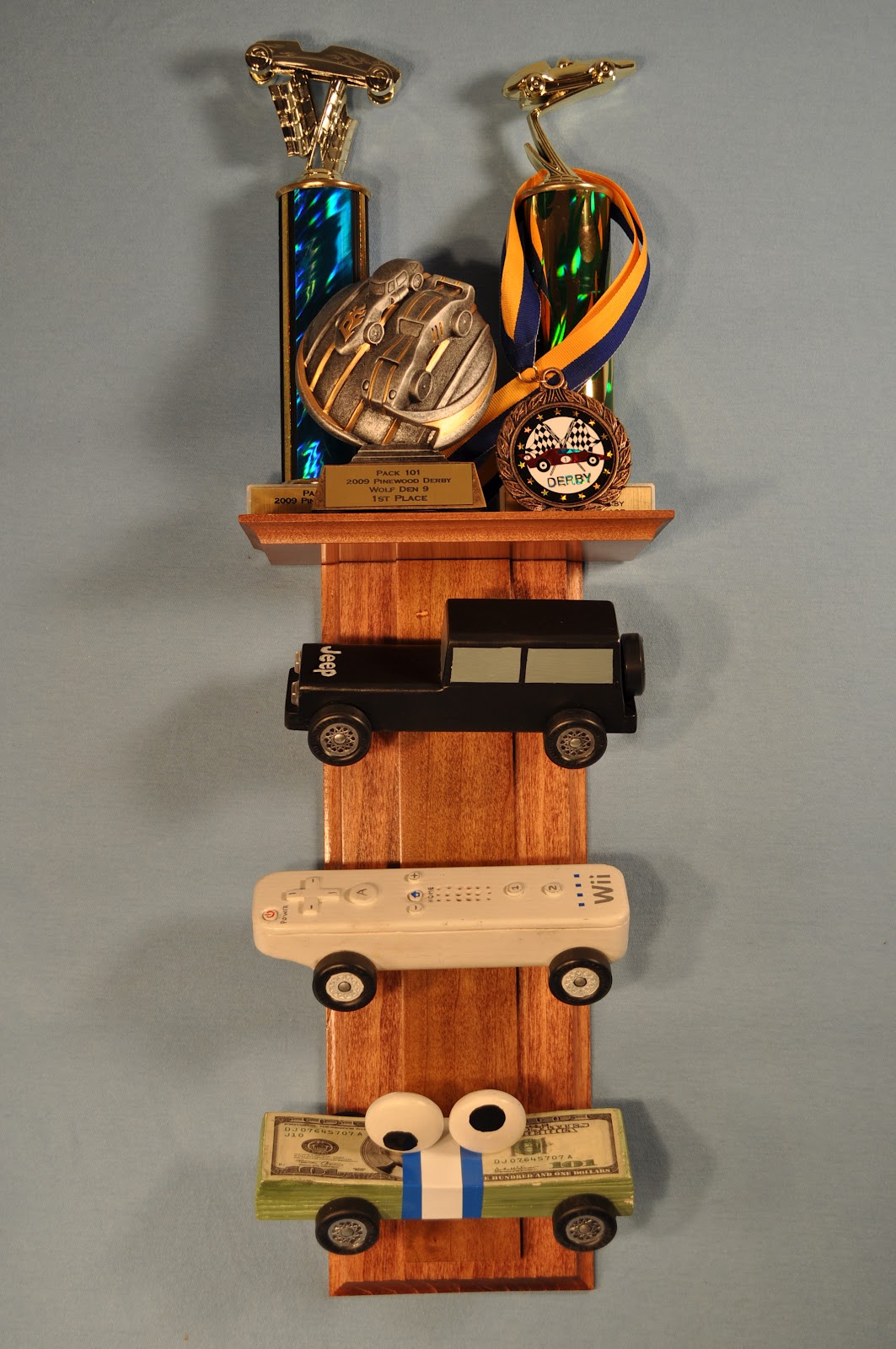 Marginalizing Morons Pinewood Derby Car Displays