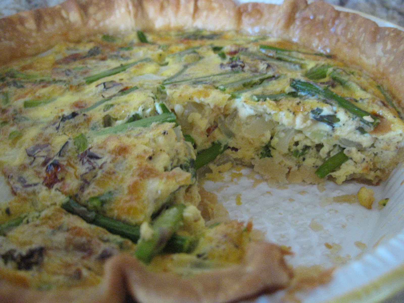 Asparagus and Sun Dried Tomato Quiche A Baker's House
