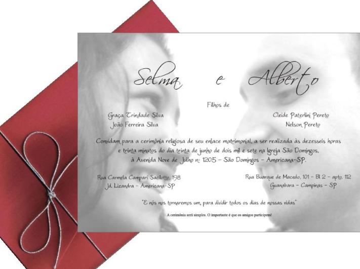 Convite Para Casamento