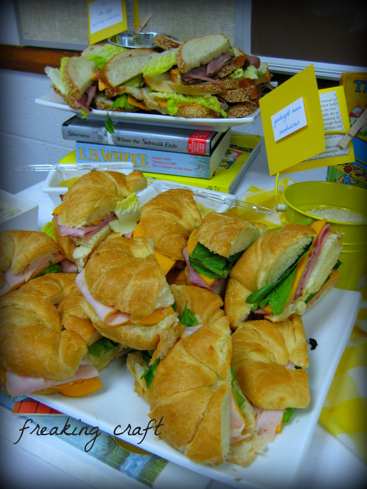 Good night moon sandwiches Baby shower book, Baby shower inspiration