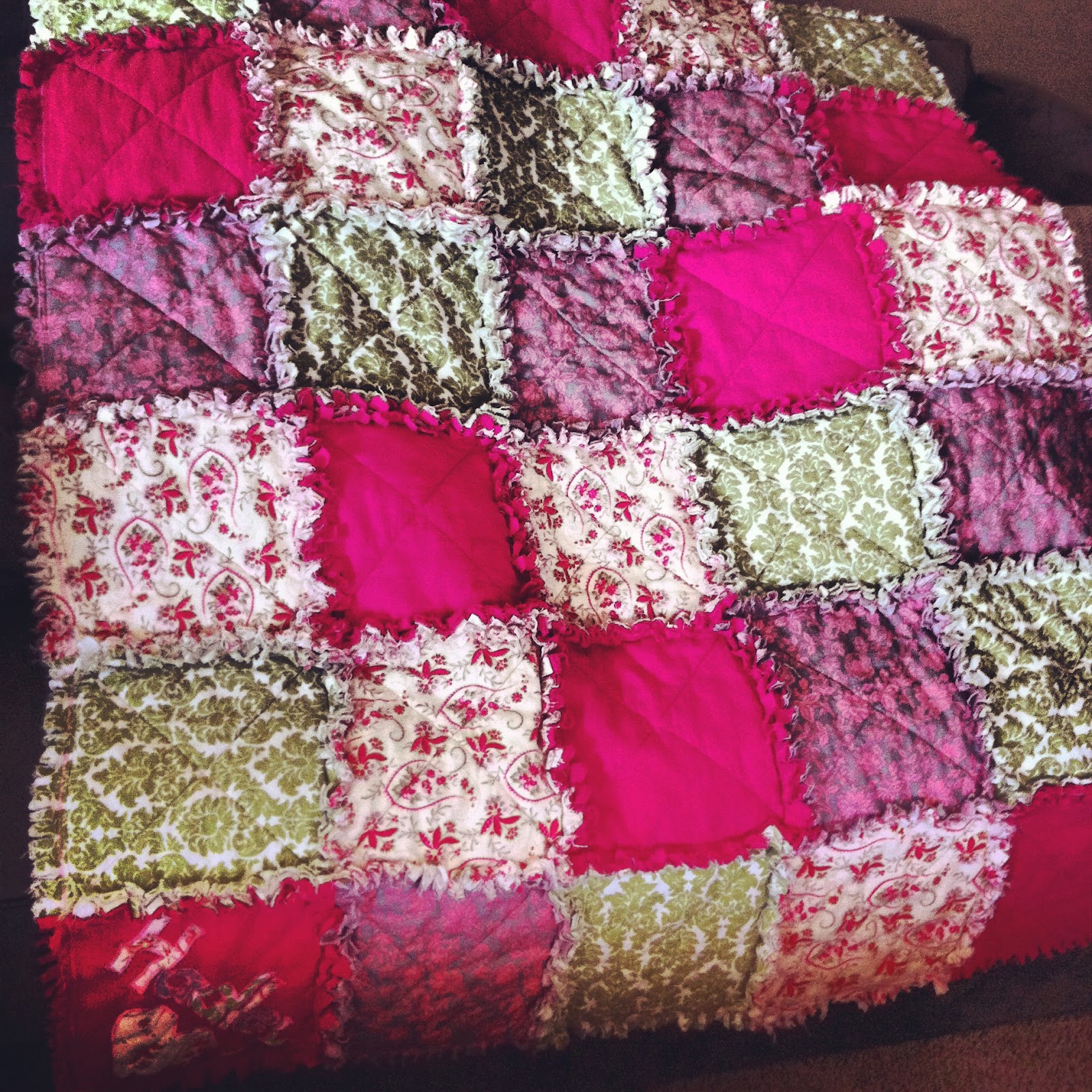 Bless her Chartreuse Heart RAG QUILT