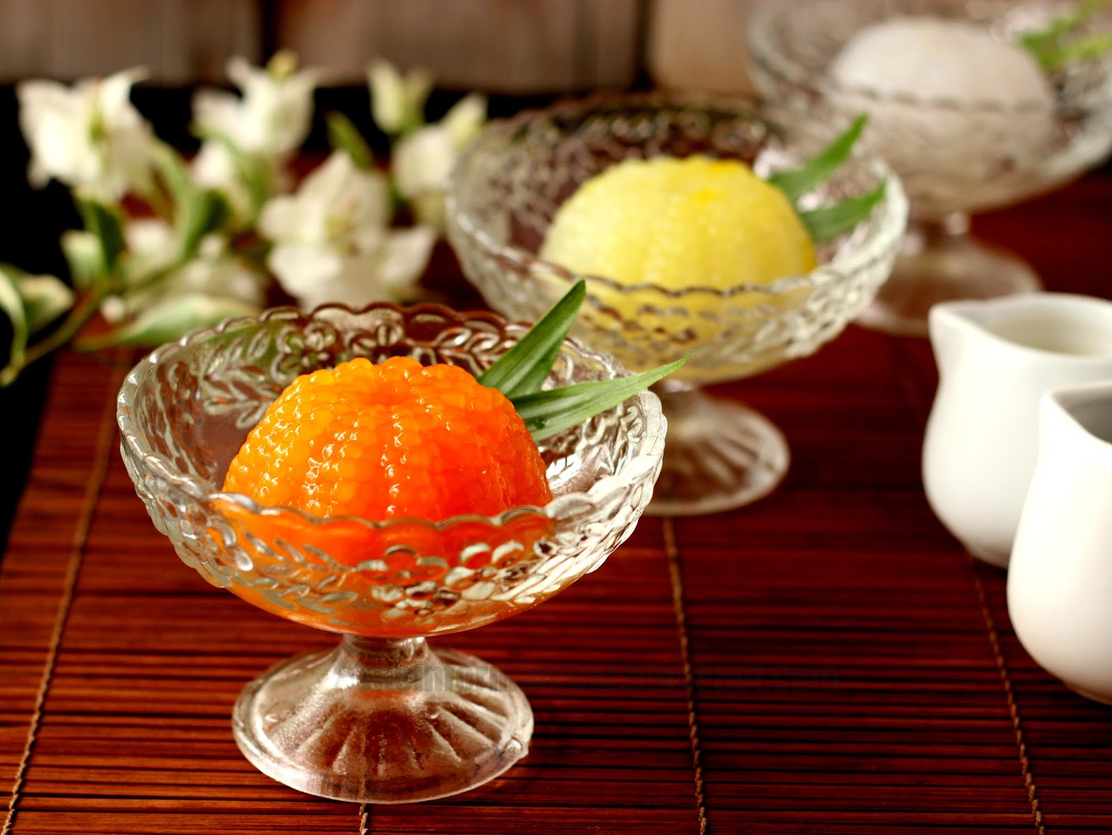 The Informal Chef Palm Sugar Sago Pudding/Puding Sagu Gula Melaka 沙谷米椰糖布丁