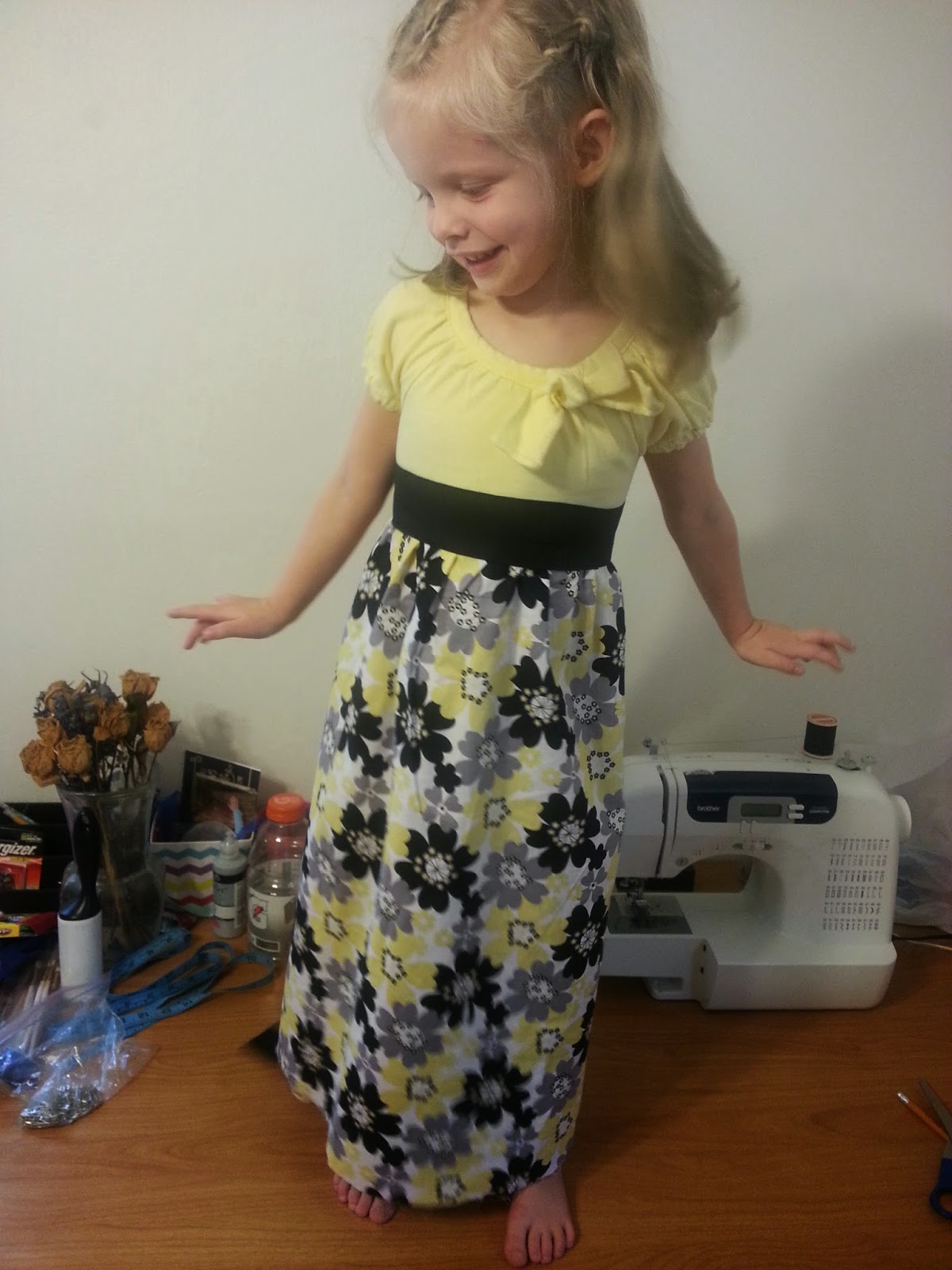 Kiss of the Phoenix Toddler Tshirt Dress Tutorial