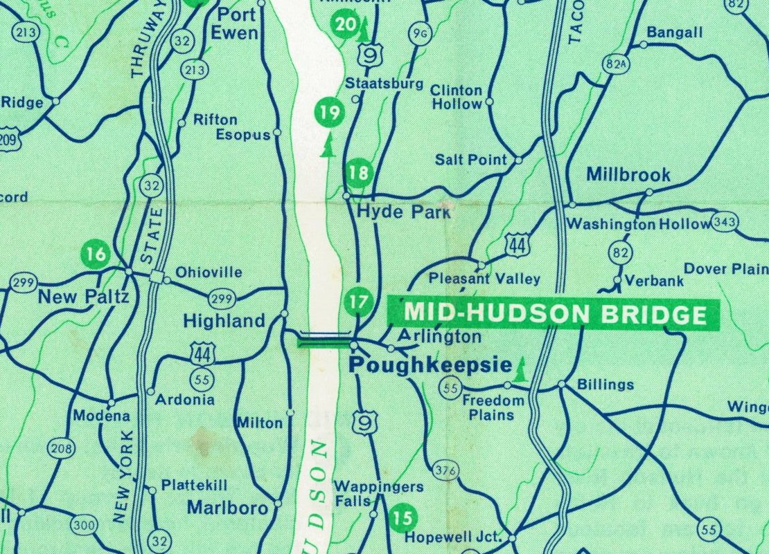 New York State Bridge Authority Mid Hudson Region Points of Interest