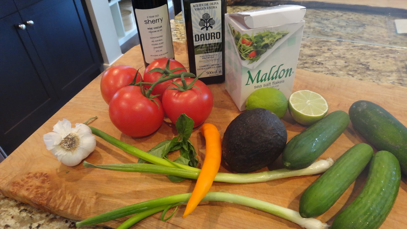 Chilled Vegetable Soup with Olive Oil Drizzle « I WANT TO COOK THAT