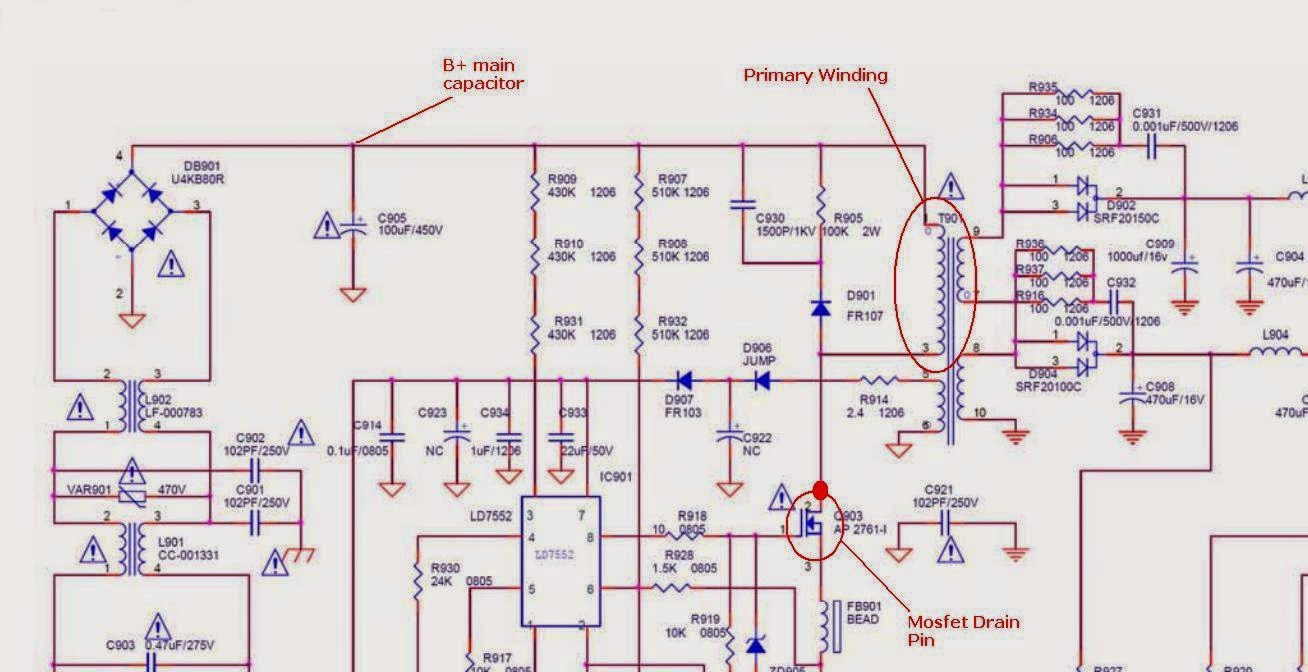 How to Find SMPS Transformer Primary Winding Electronics Enthusiast