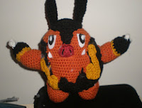 PATRON PIGNITE POKEMON AMIGURUMI 1894