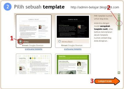 Cara Buat Blog di Blogger - Blogspot - admin-belajar.blogspot.com