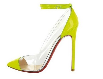 louboutin transparent pumps