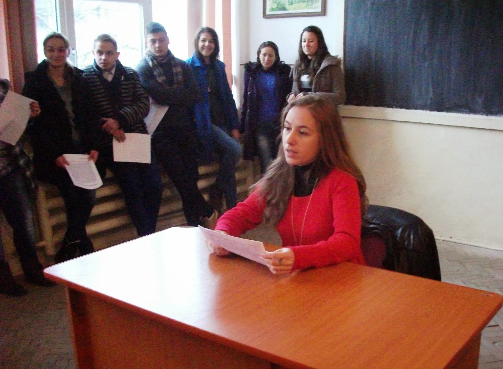 Sesiunea de comunicări ale elevilor pe tema Marii Uniri, Roznov, 29.11.2013...