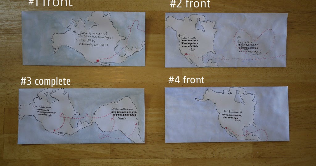 Alone with my tea: Decorated Envelopes!